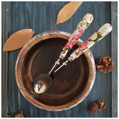 Salad Bowl - Medium - Stainless Steel Servers - Alice in Wonderland
