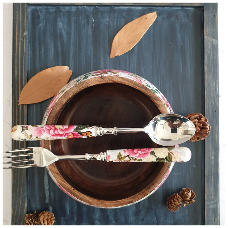 Salad Bowl - Medium - Stainless Steel Servers - Alice in Wonderland