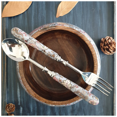 Salad Bowl - Medium - Stainless Steel Servers - Jaipur
