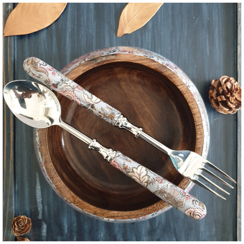 Salad Bowl - Medium - Stainless Steel Servers - Jaipur