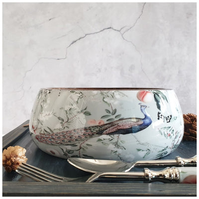 Salad Bowl - Medium - Stainless Steel Servers - Mayura