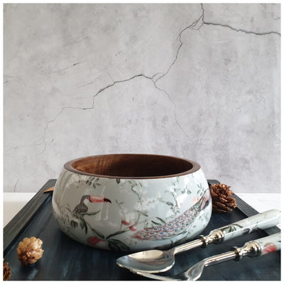 Salad Bowl - Medium - Stainless Steel Servers - Mayura