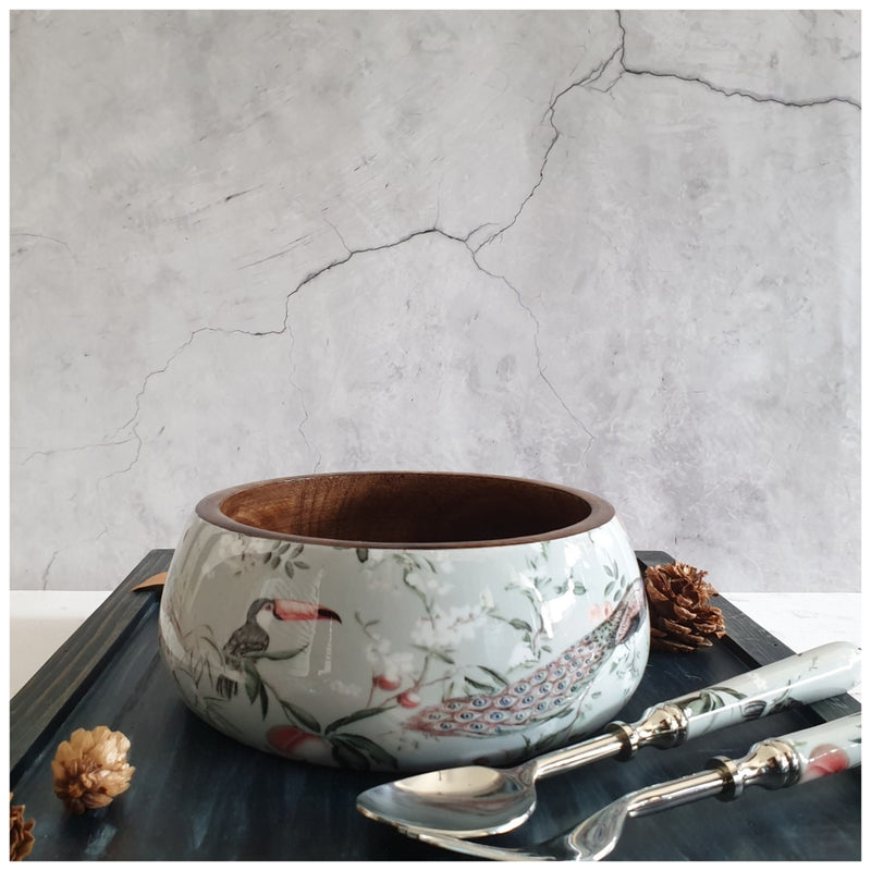 Salad Bowl - Medium - Stainless Steel Servers - Mayura