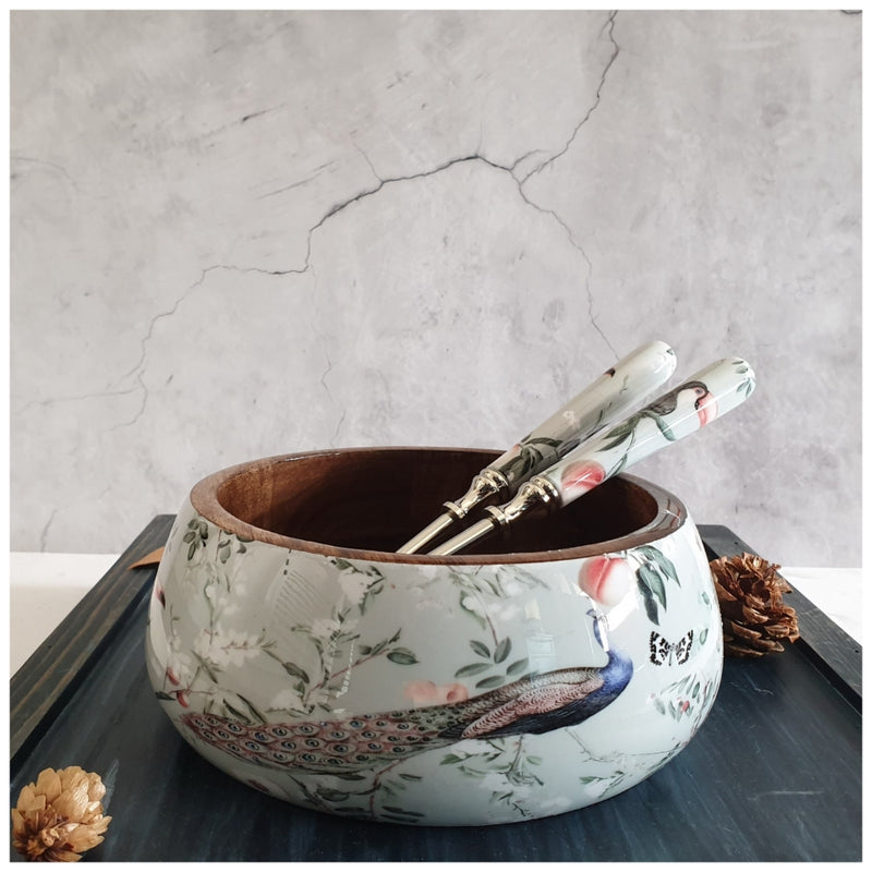 Salad Bowl - Medium - Stainless Steel Servers - Mayura