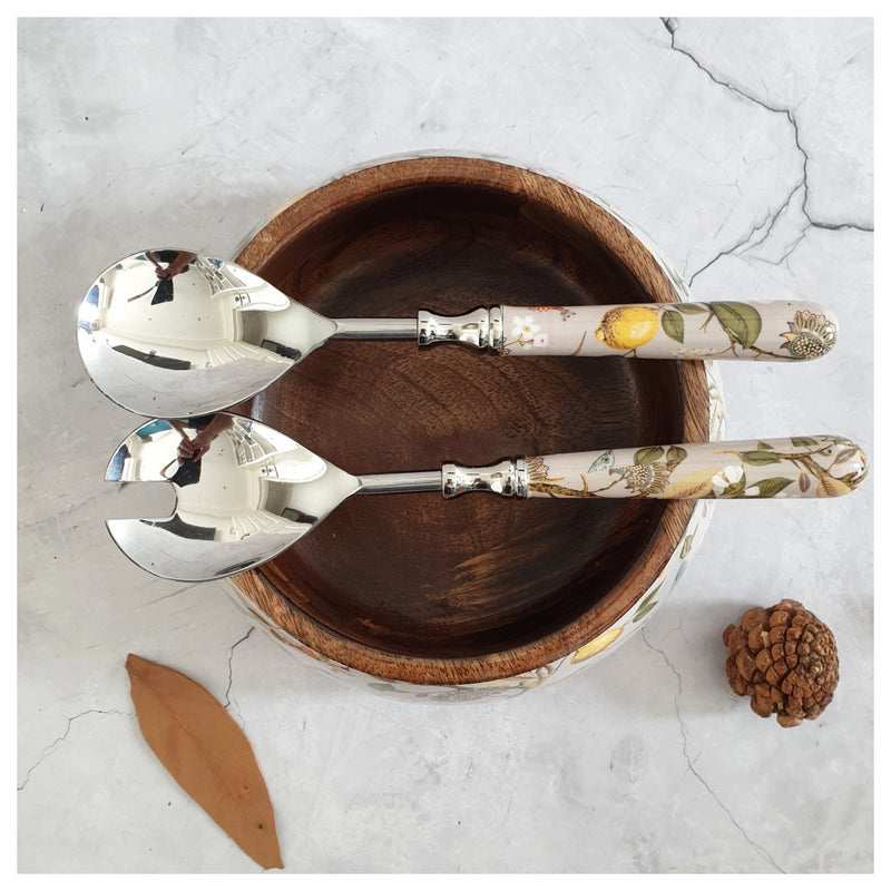Salad Bowl - Medium - Stainless Steel Servers - Humming Bird