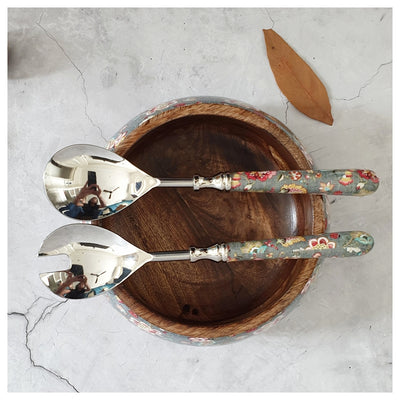 Salad Bowl - Medium - Stainless Steel Servers - Earthy Meadow