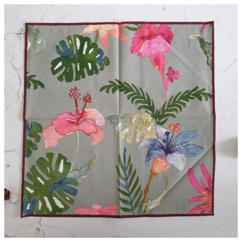 NAPKINS IN COTTON - CARIBBEAN (Set of 6)
