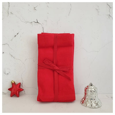 Table Napkins (Set of 4) - Christmas Collection (Red)