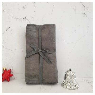 Table Napkins (Set of 4) - Christmas Collection (Grey)