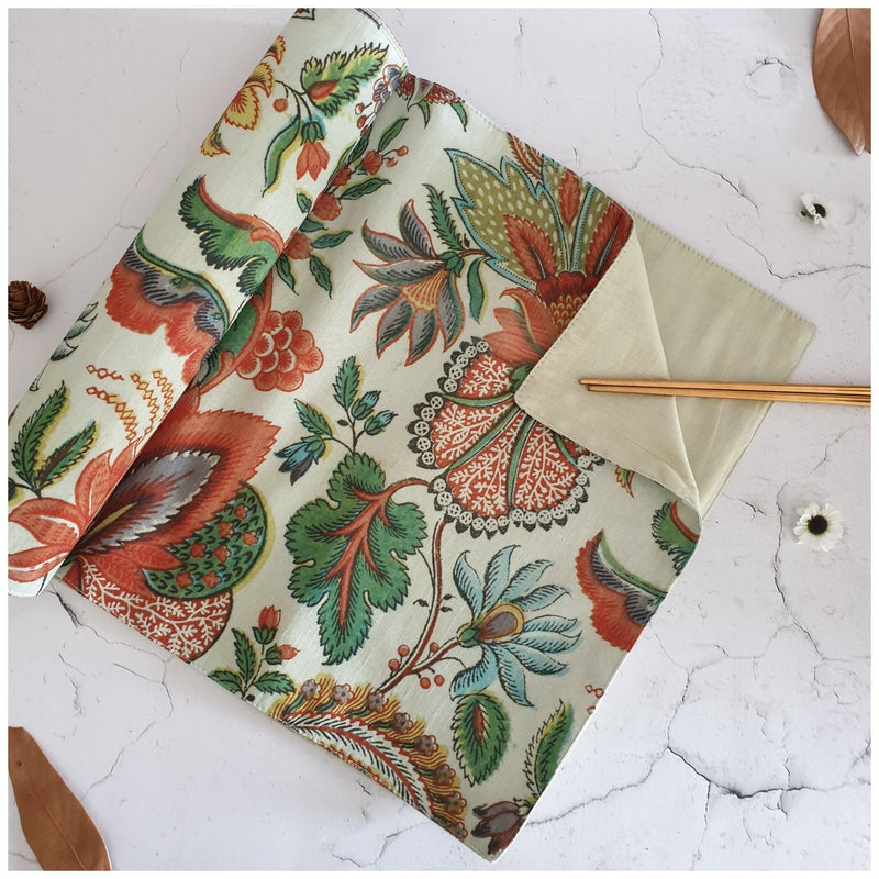 TABLE RUNNER IN DUPON SILK - KALAMKARI