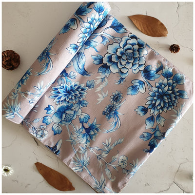 TABLE RUNNER IN DUPON SILK - ENCHANTED FOREST