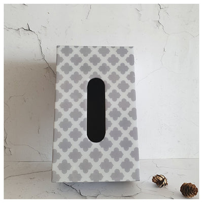 Tissue Box - Grey Quarter