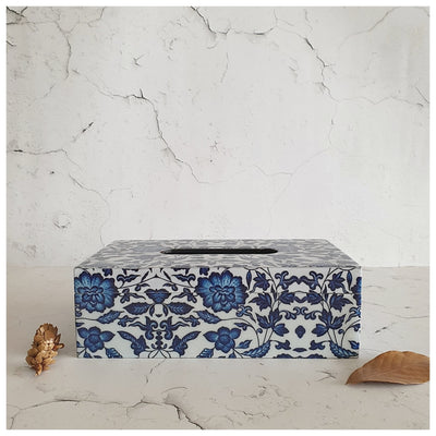 Tissue Box - Indigo Blue