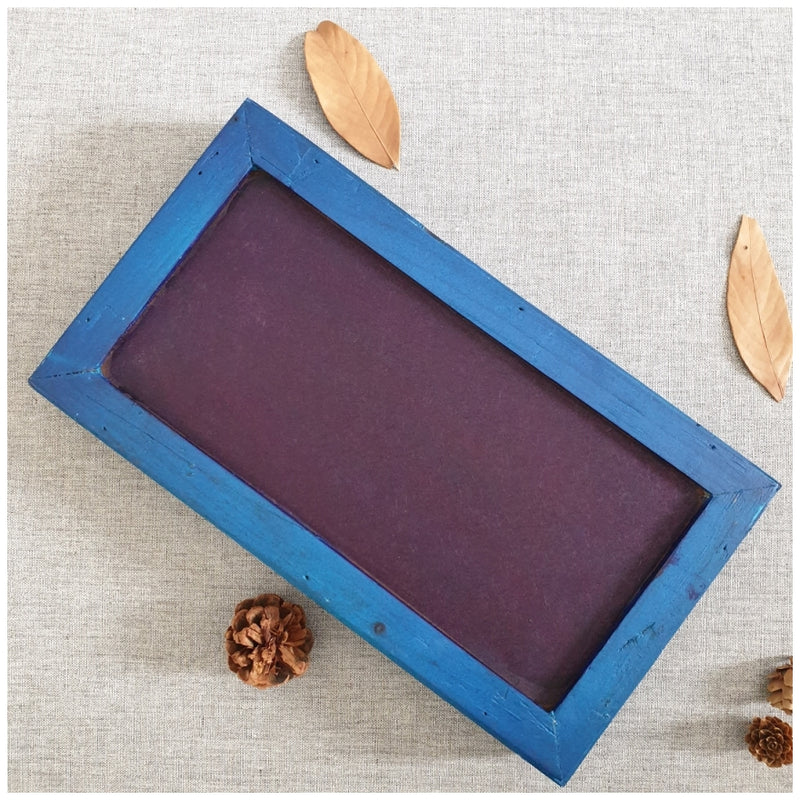 Serving Tray - Rectangle - Small - Indigo Blue Floral