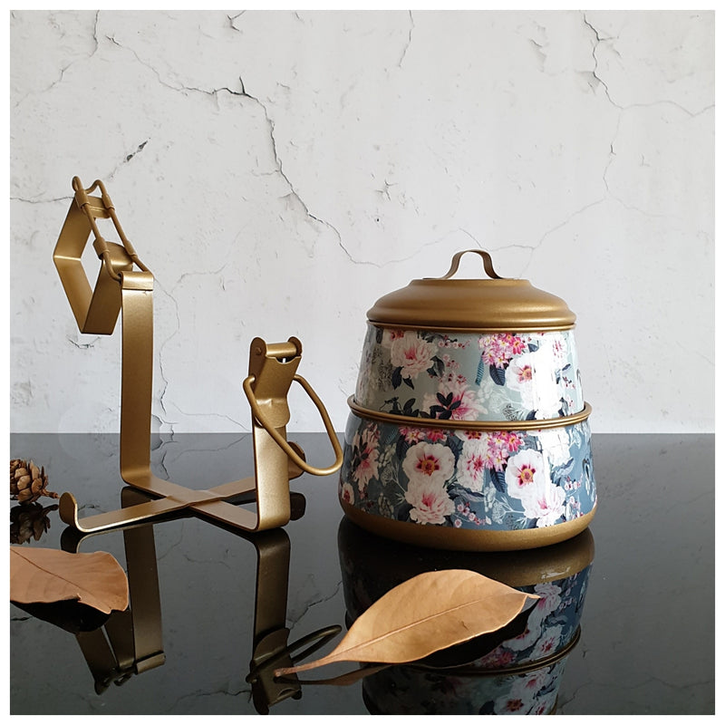 Tiffin (2 Tier) - Desert Rose