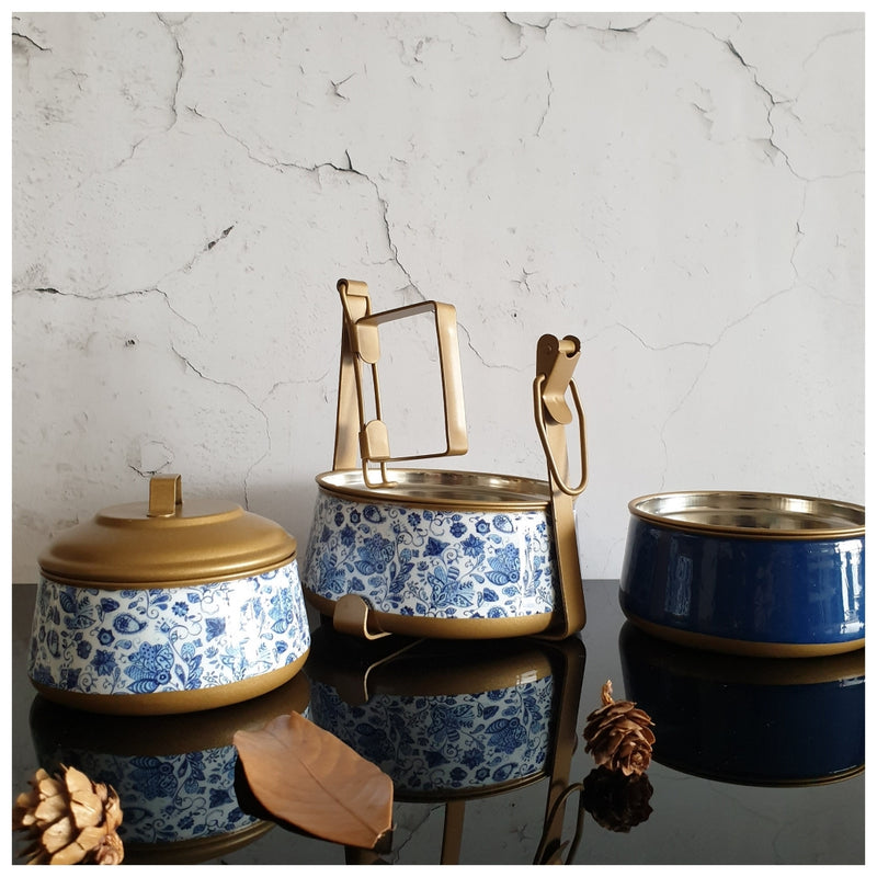 Tiffin (3 Tier) - Water Lily