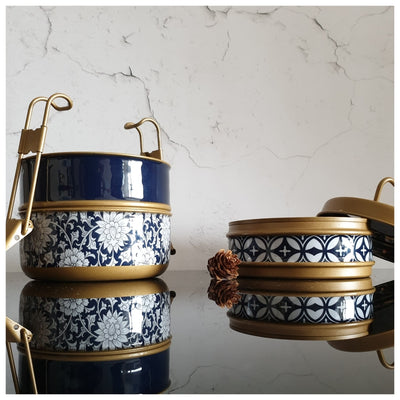 Tiffin (3 Tier Straight) - Berlin Blue