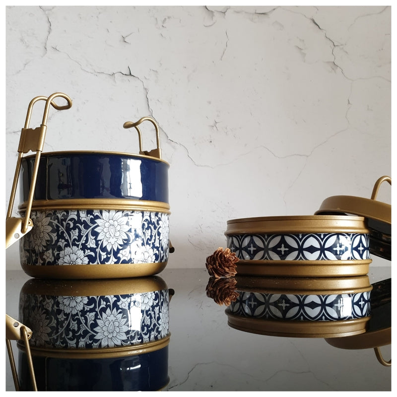 Tiffin (3 Tier Straight) - Berlin Blue