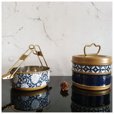 Tiffin (3 Tier Straight) - Berlin Blue