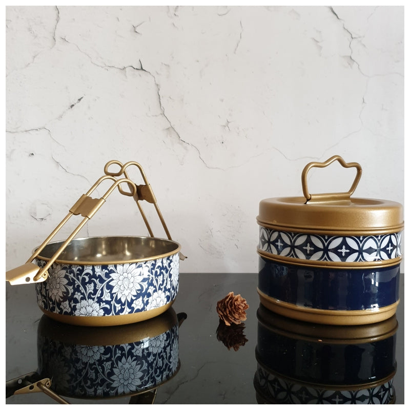 Tiffin (3 Tier Straight) - Berlin Blue