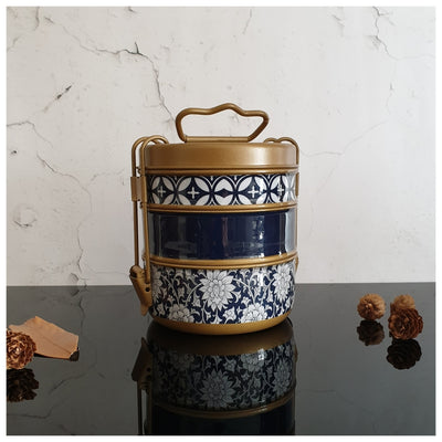 Tiffin (3 Tier Straight) - Berlin Blue