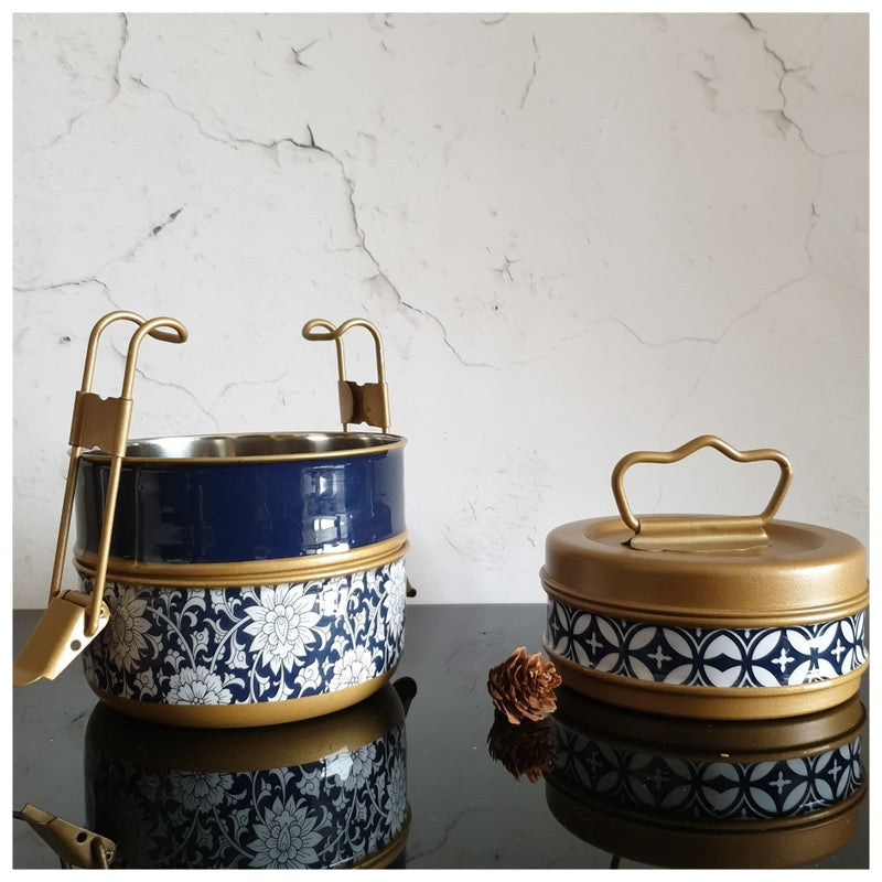 Tiffin (3 Tier Straight) - Berlin Blue