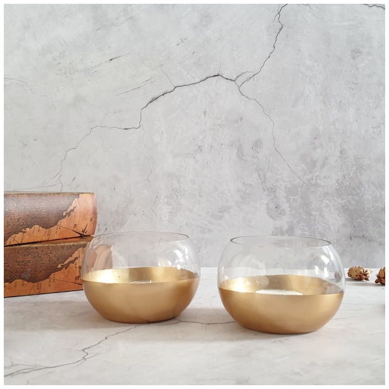 Tea Light Holder - Gold Dust - Set of 6