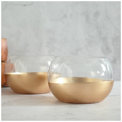 Tea Light Holder - Gold Dust - Set of 6