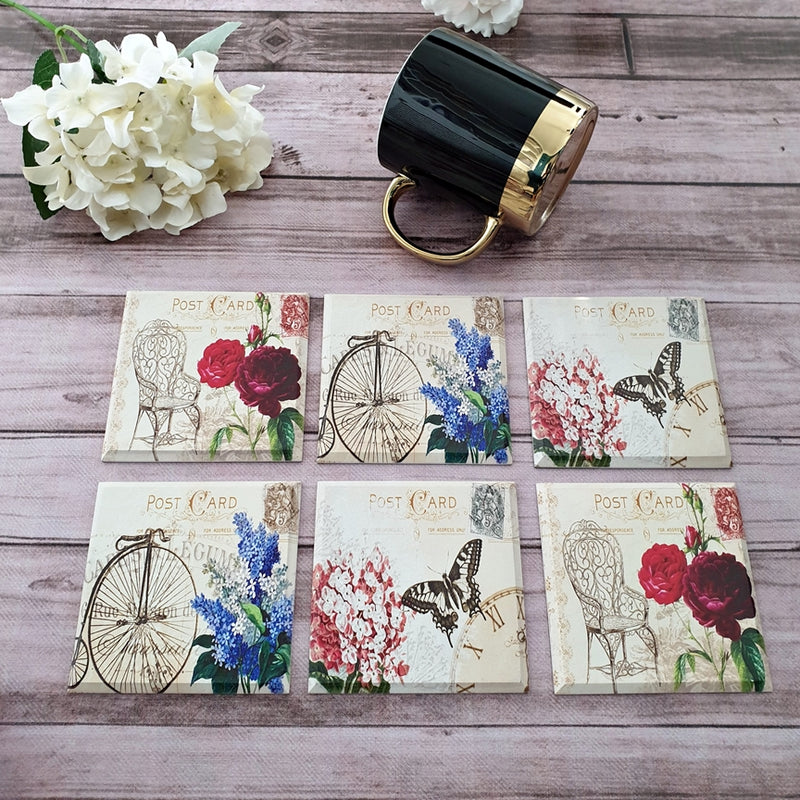 Vintage Coaster Set Of 6