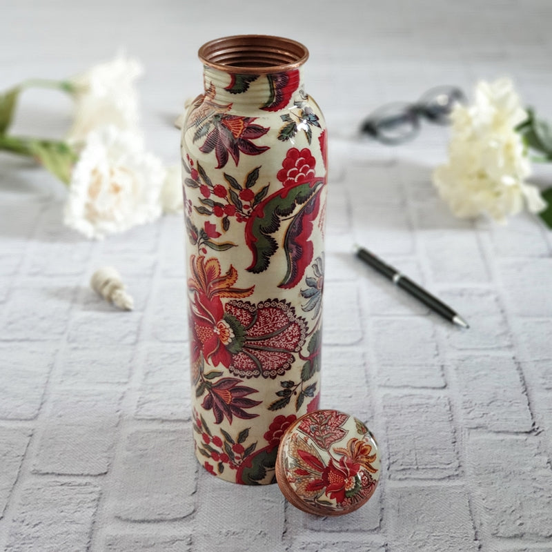 Copper Bottle 950 ml - Kalamkari