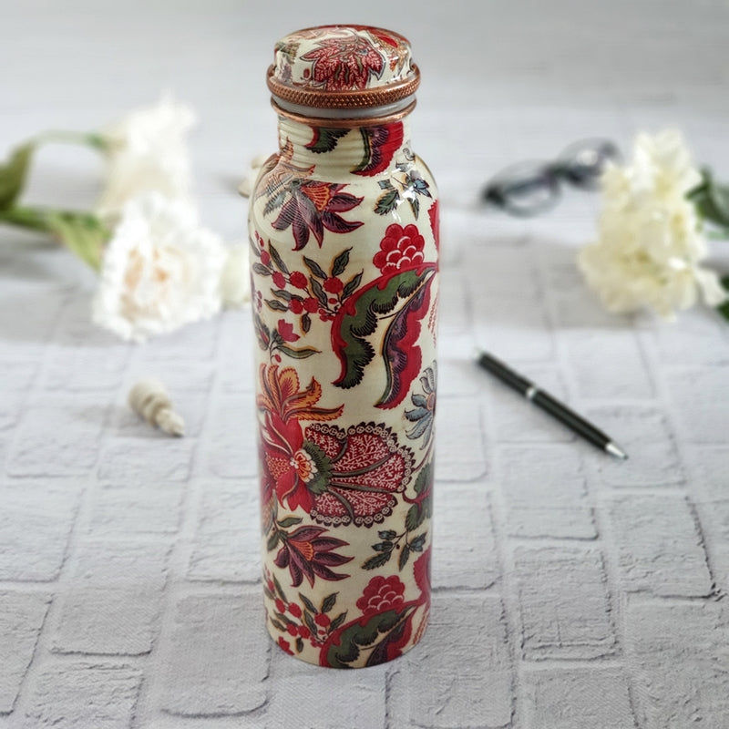 Copper Bottle 950 ml - Kalamkari