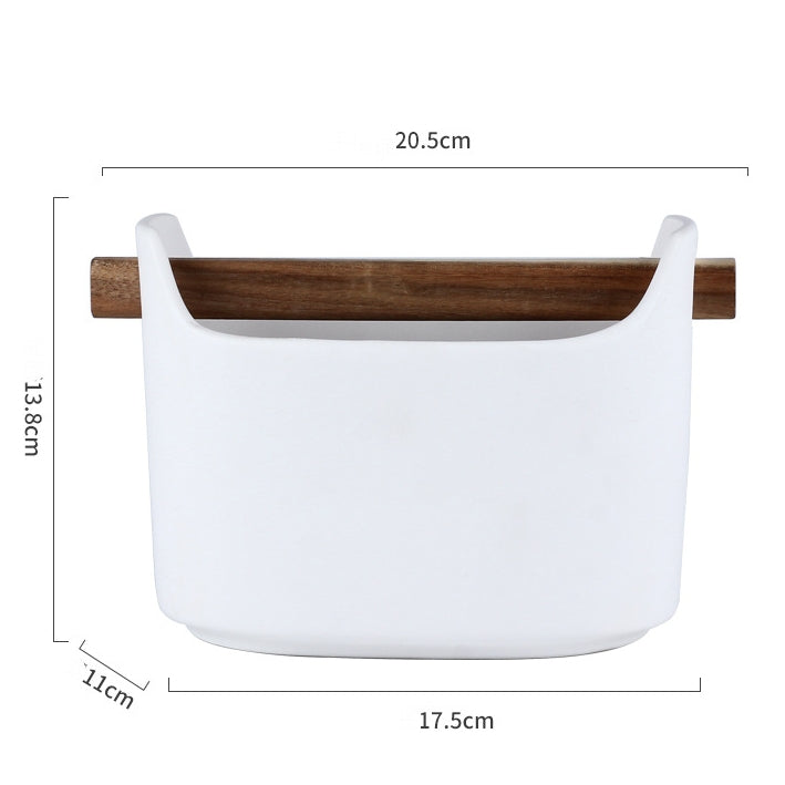 Ceramic - Cutlery Holder - White Sands