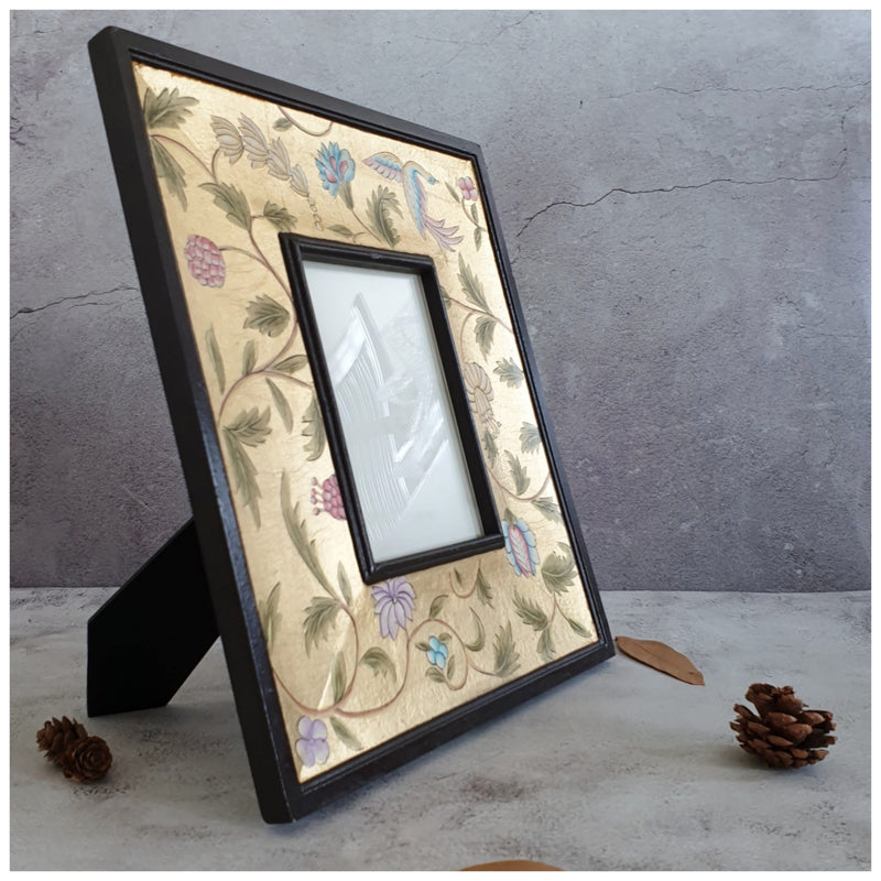 Photo Frame - Hand Painted - Golden Leaf