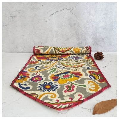 TABLE RUNNER IN COTTON - RAINBOW