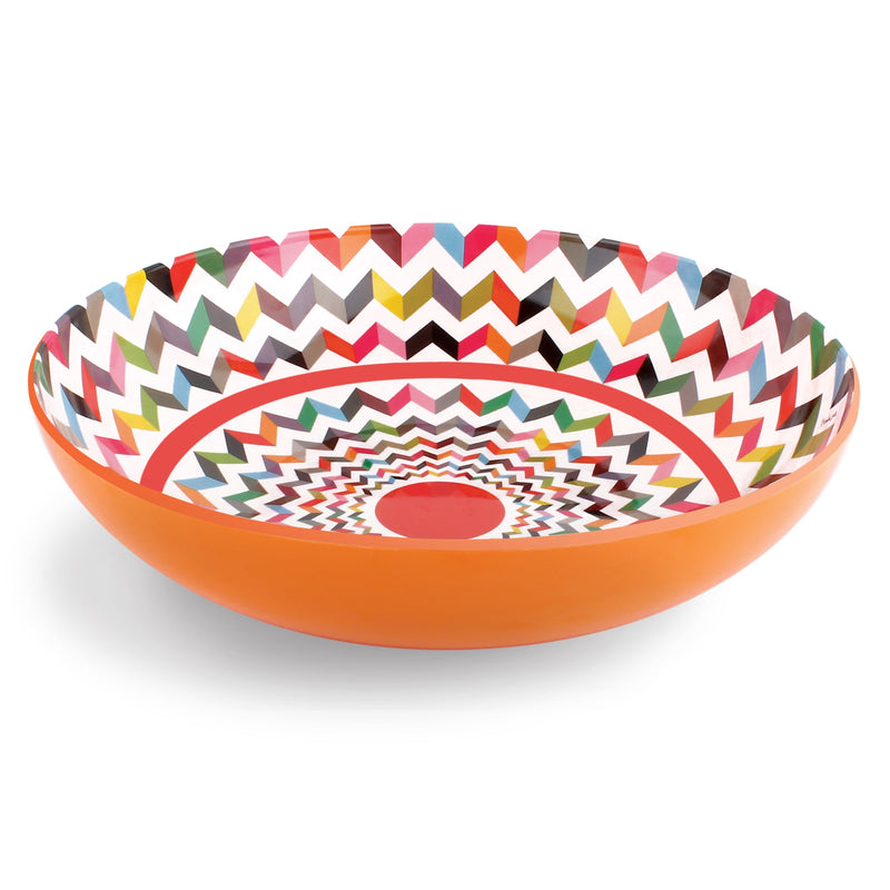 French Bull Salad Serving Bowl with 2 Servers - Ziggy