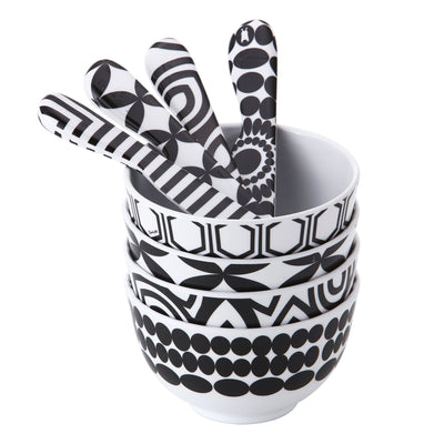 French Bull Spreader Set - Black and White