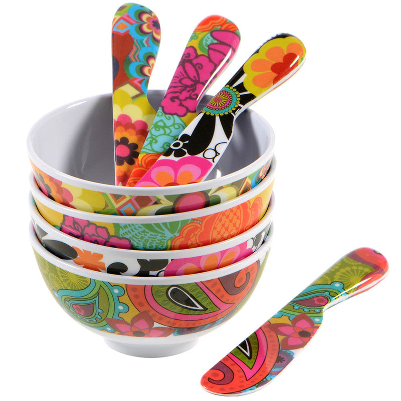 French Bull Spreader Set - Floral