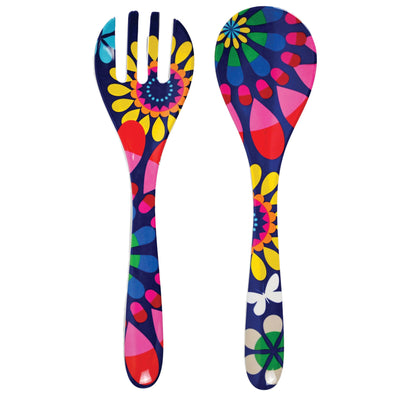 French Bull Salad Server Set - Festival