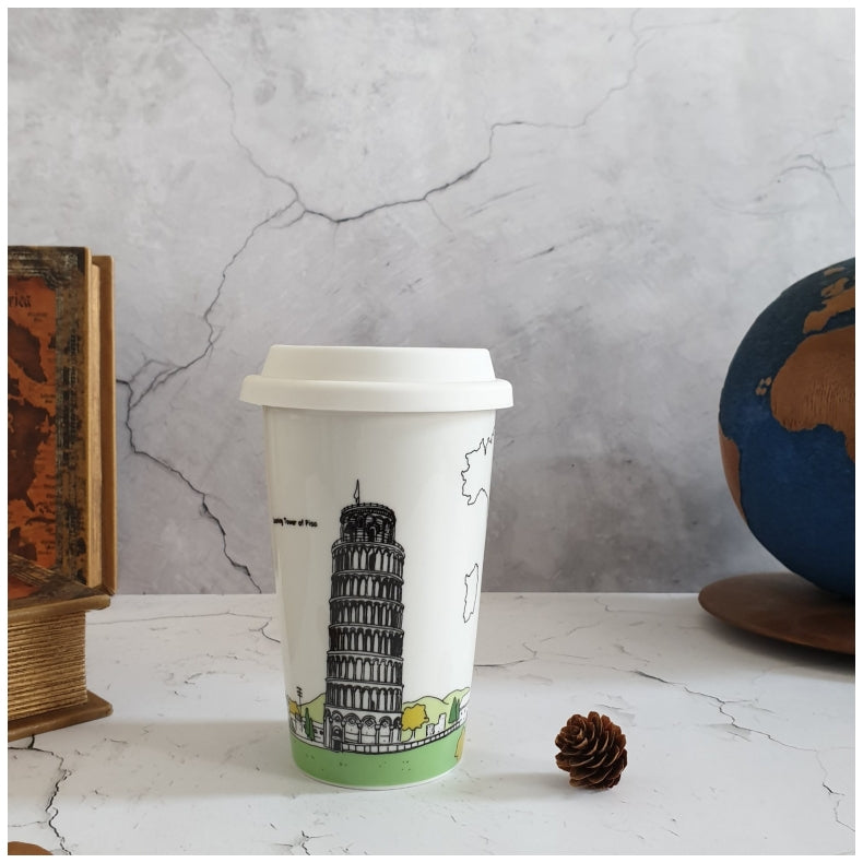 Travel Mug - Italy, Leaning Tower